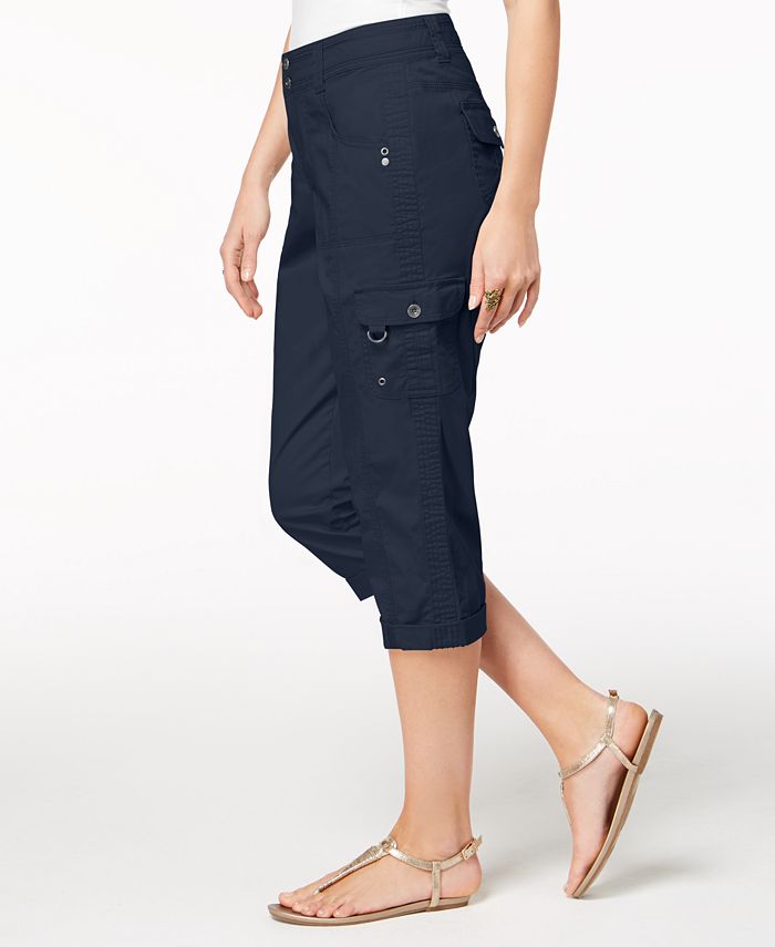 Style & Co Petite Cargo Capris, Created for Macy's Macy's
