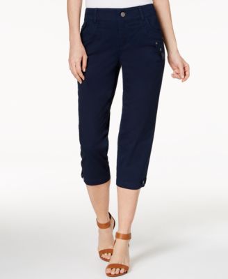Style & Co - Tab-Pocket Capri Pants