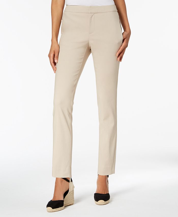 Charter Club Twill Slim Ankle Pants, Created for Macy's - Macy's