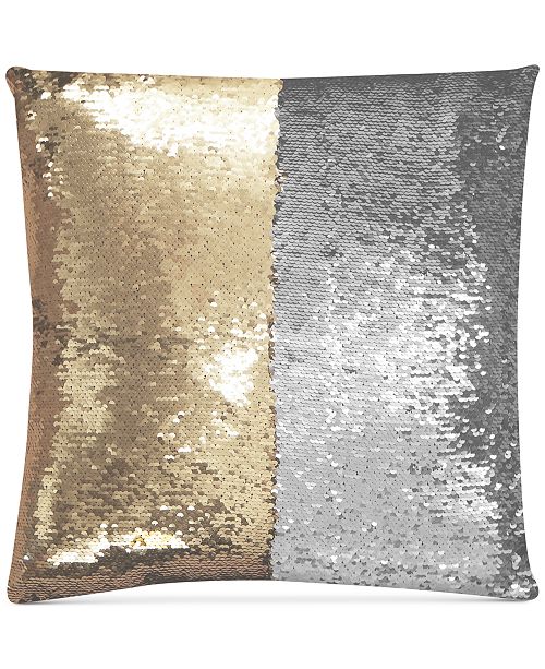 gold and silver lumbar pillows