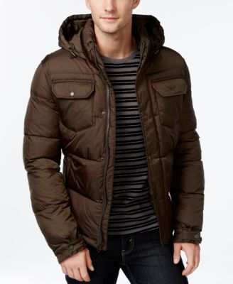 levi's hooded puffer jacket