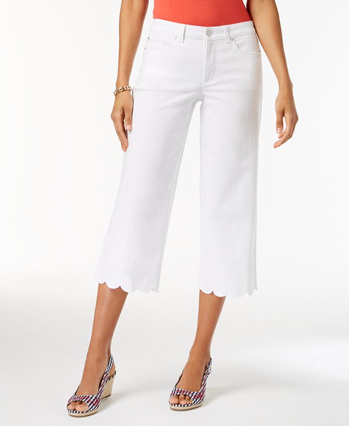 Charter Club Tummy-Control Wide-Leg Jeans, Created for Macy's - Macy's