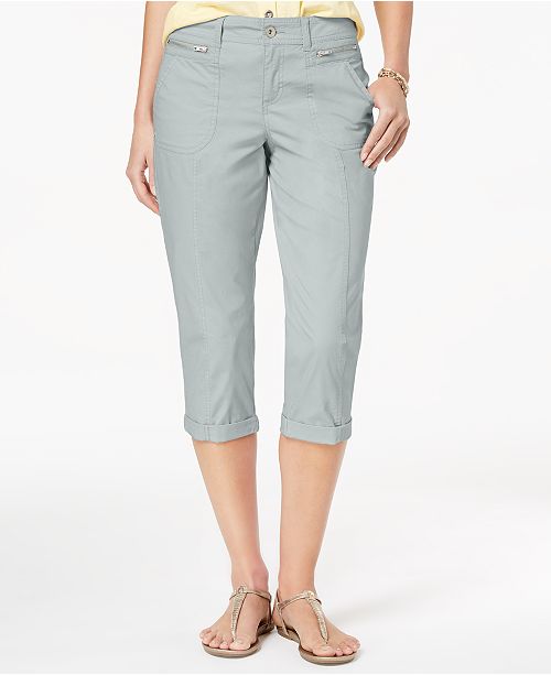 Style & Co Zipper-Pocket Capri Pants, Created for Macy's & Reviews ...