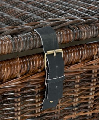 JONATHAN Y Caden 46'' Wicker Storage Trunk