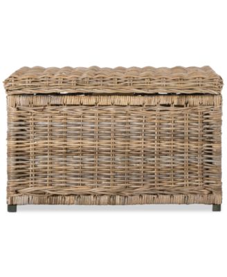 JONATHAN Y Elijah 30'' Wicker Storage Trunk