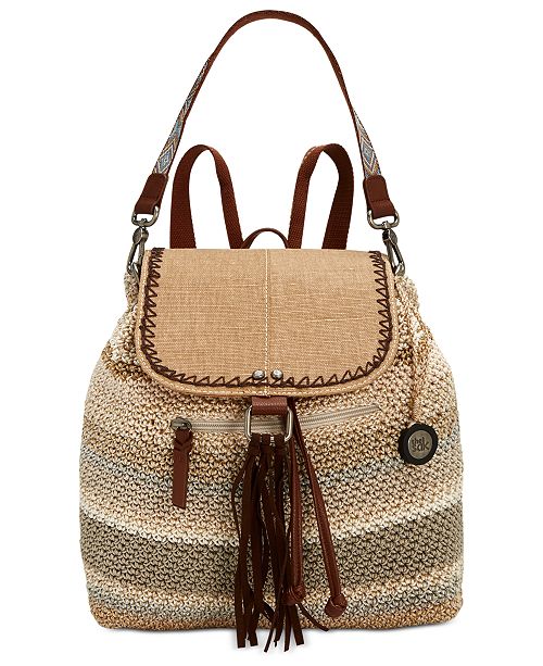 The Sak Avalon Convertible Crochet Backpack, Created for ...