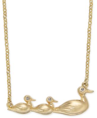 duck necklace kate spade