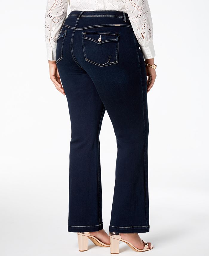 INC International Concepts I.N.C. Plus Size Tummy Control Bootcut Jeans