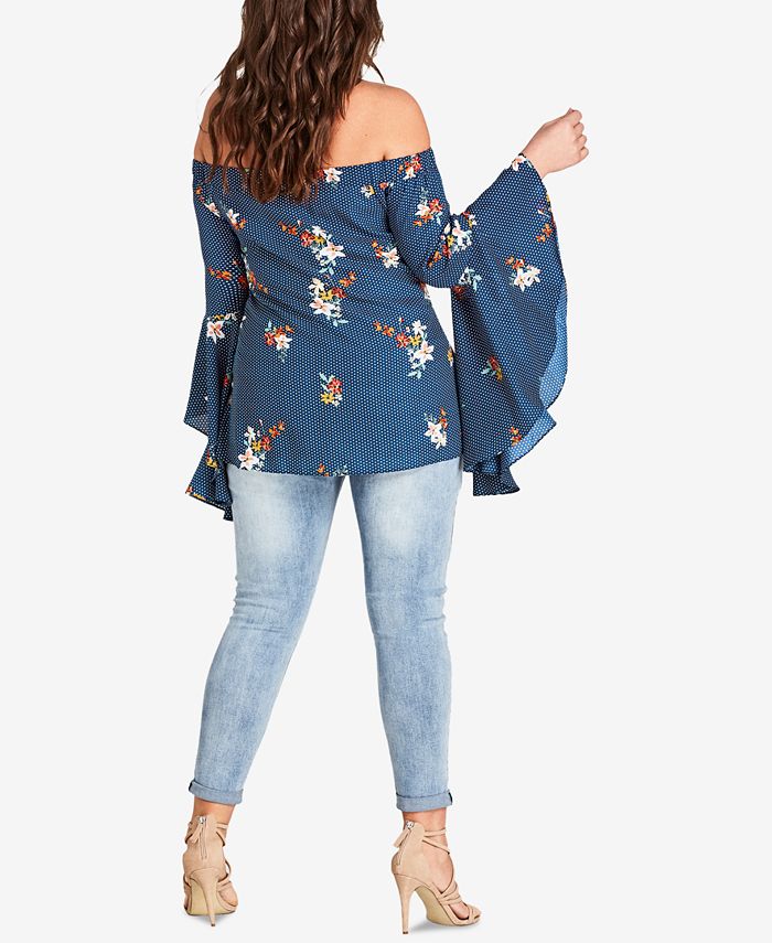 City Chic Trendy Plus Size Off The Shoulder Top And Reviews Tops Plus