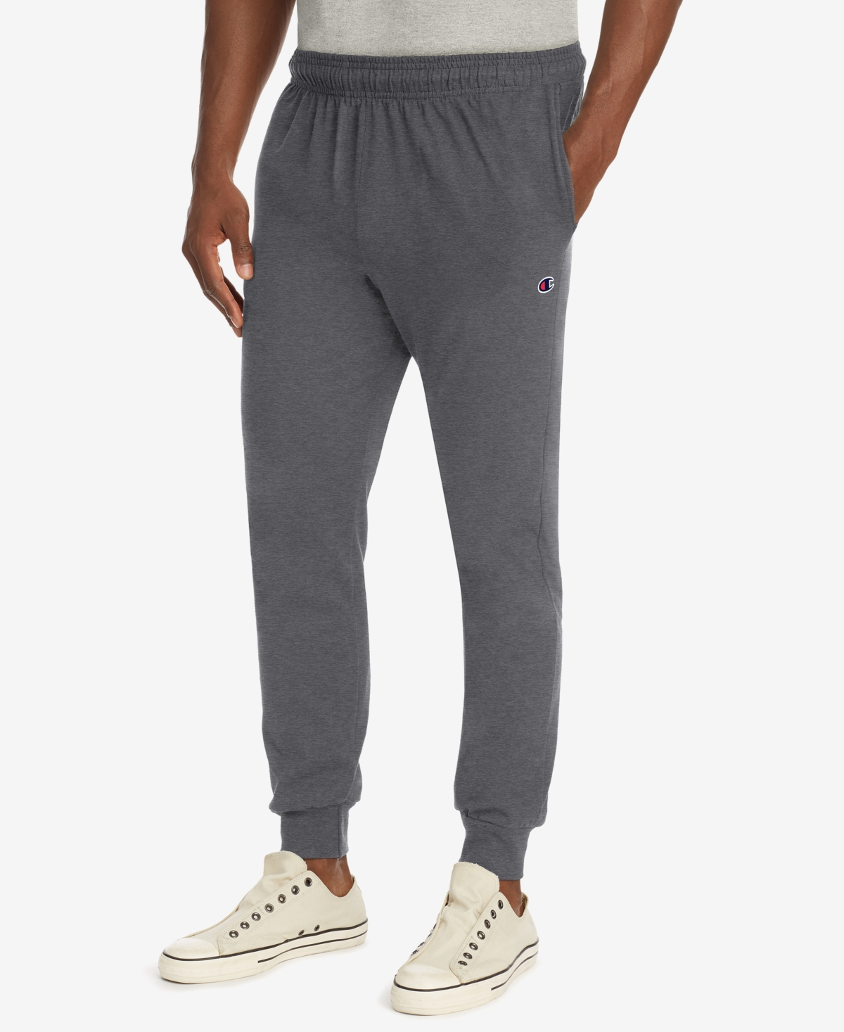 Men's Jersey Joggers - Oxford Gray