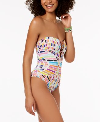 macy's strapless swimsuits