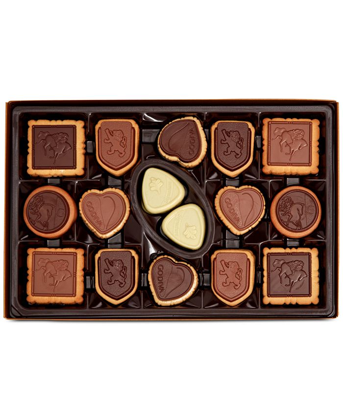 Godiva Chocolatier Assorted Chocolate Box of Biscuits, 32 pc. Macy's