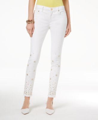 michael kors jeans womens white
