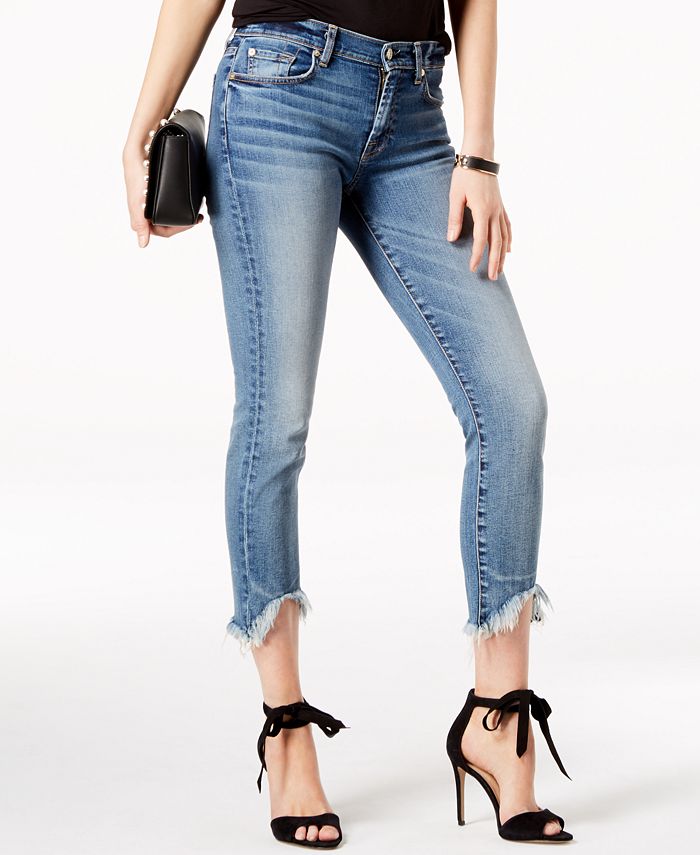 7 For All Mankind Roxanne Wave-Hem Ankle Skinny Jeans & Reviews - Jeans ...