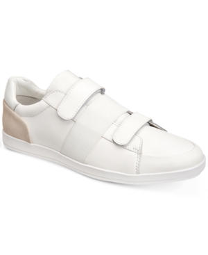 CALVIN KLEIN MEN'S MACE BRUSHED LEATHER SNEAKERS MEN'S SHOES