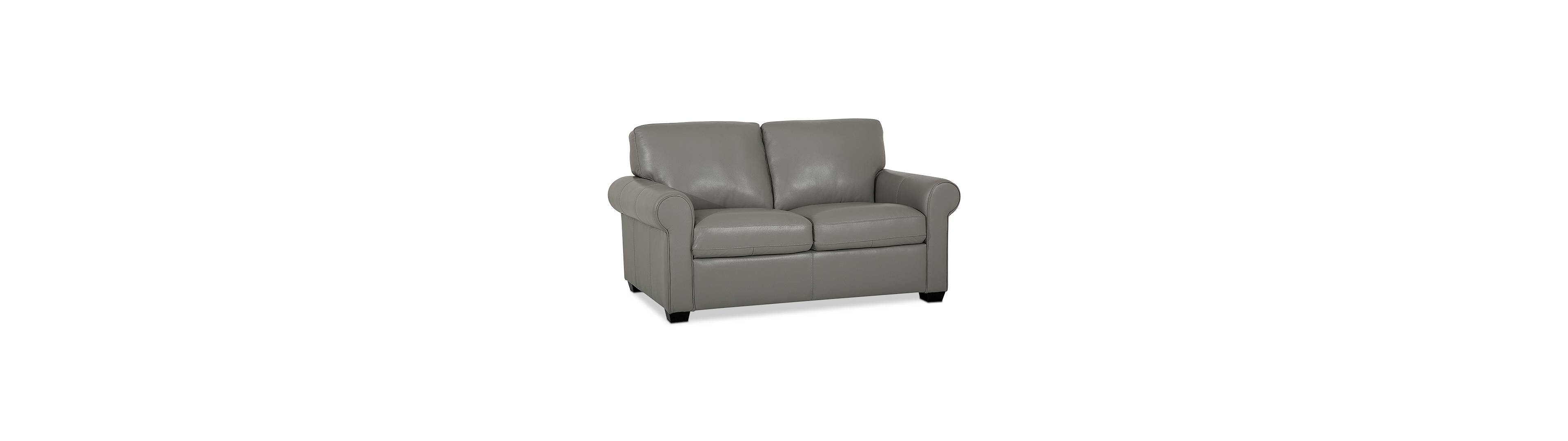 Orid 59" Leather Roll Arm Loveseat, Created for Macy's