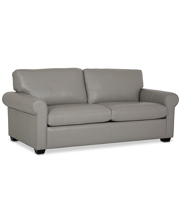 Furniture Orid 77" Full Leather Sleeper, Created for Macy's & Reviews