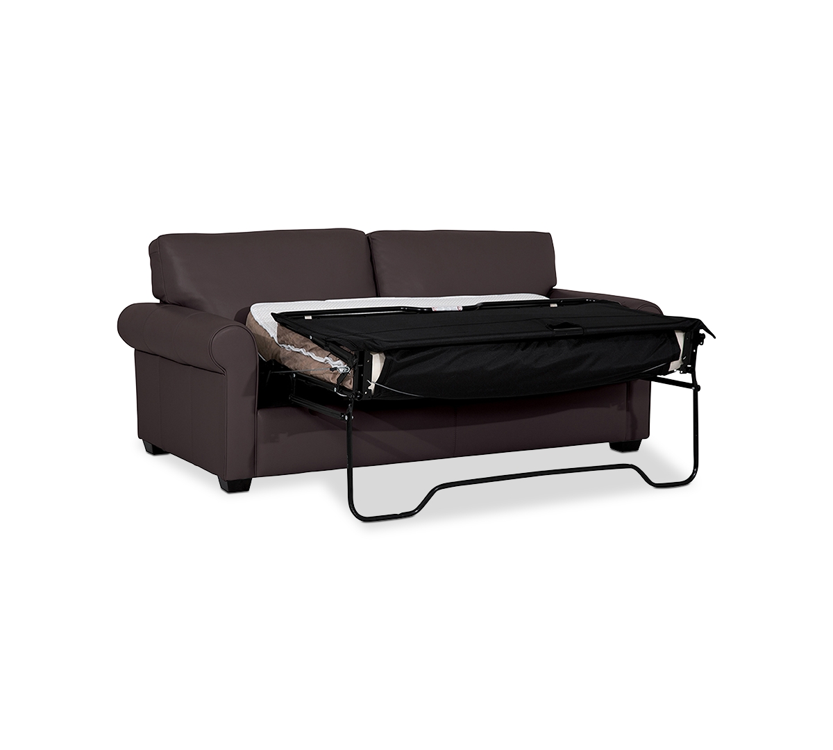 Macy's Orid 77" Full Roll Arm Leather Sleeper, Created For