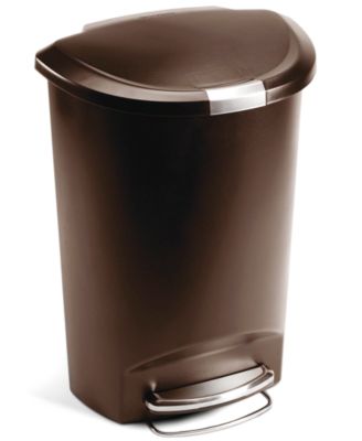 simplehuman - Trash Can, 50L Plastic Step Can