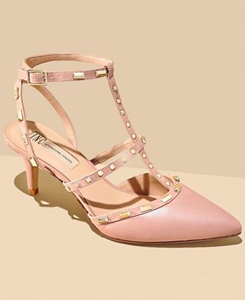 INC International Concepts I.N.C. Carma Pointed Toe Studded Kitten