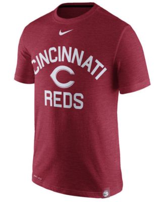 Nike Men's Cincinnati Reds Dri-Fit Slub Arch T-Shirt - Macy's