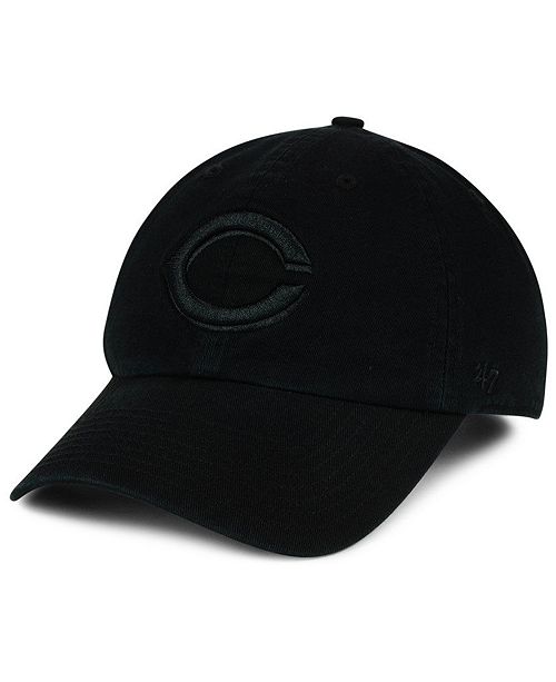 47 Brand Cincinnati Reds Black On Black Clean Up Cap Reviews Sports Fan Shop By Lids Men Macy S
