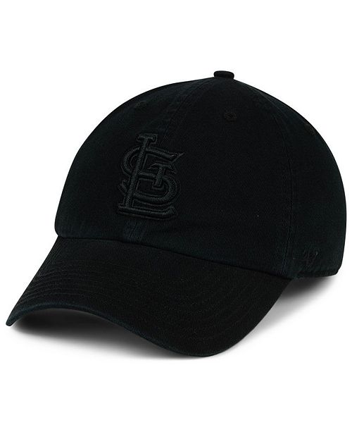 47 Brand St Louis Cardinals Black On Black Clean Up Cap Reviews Sports Fan Shop By Lids Men Macy S