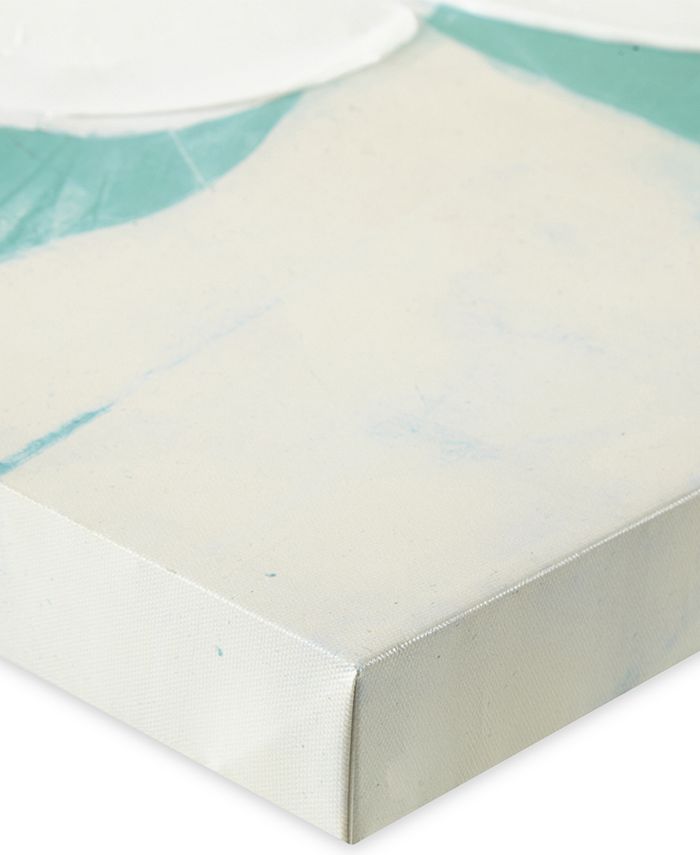 JLA Home Madison Park Midday Bloom Teal HandEmbellished Canvas Print Macy's