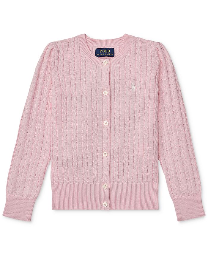 Polo Ralph Lauren Toddler Girls CableKnit Cotton Cardigan Macy's