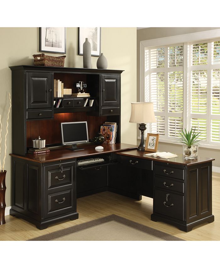 Furniture Greenwich Home Office, 2Pc. Furniture Set (Left Computer Desk & Hutch) Macy's