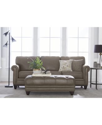 Martha Stewart Collection Bradyn Leather Sofa Collection, Created for Macy's