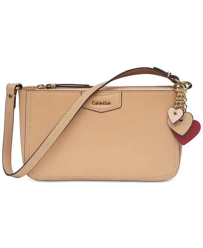 Calvin Klein Leather Shoulder Bag & Reviews Handbags & - Macy's