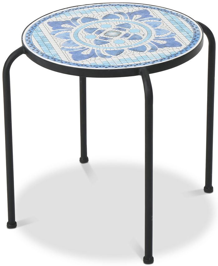Noble House - Royce Round Side Table, Quick Ship