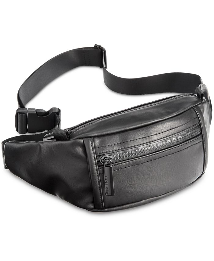 Mens leather fanny pack macy's outlet
