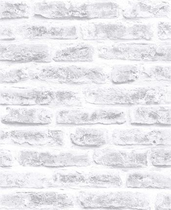 Graham & Brown - Brick White Wallpaper