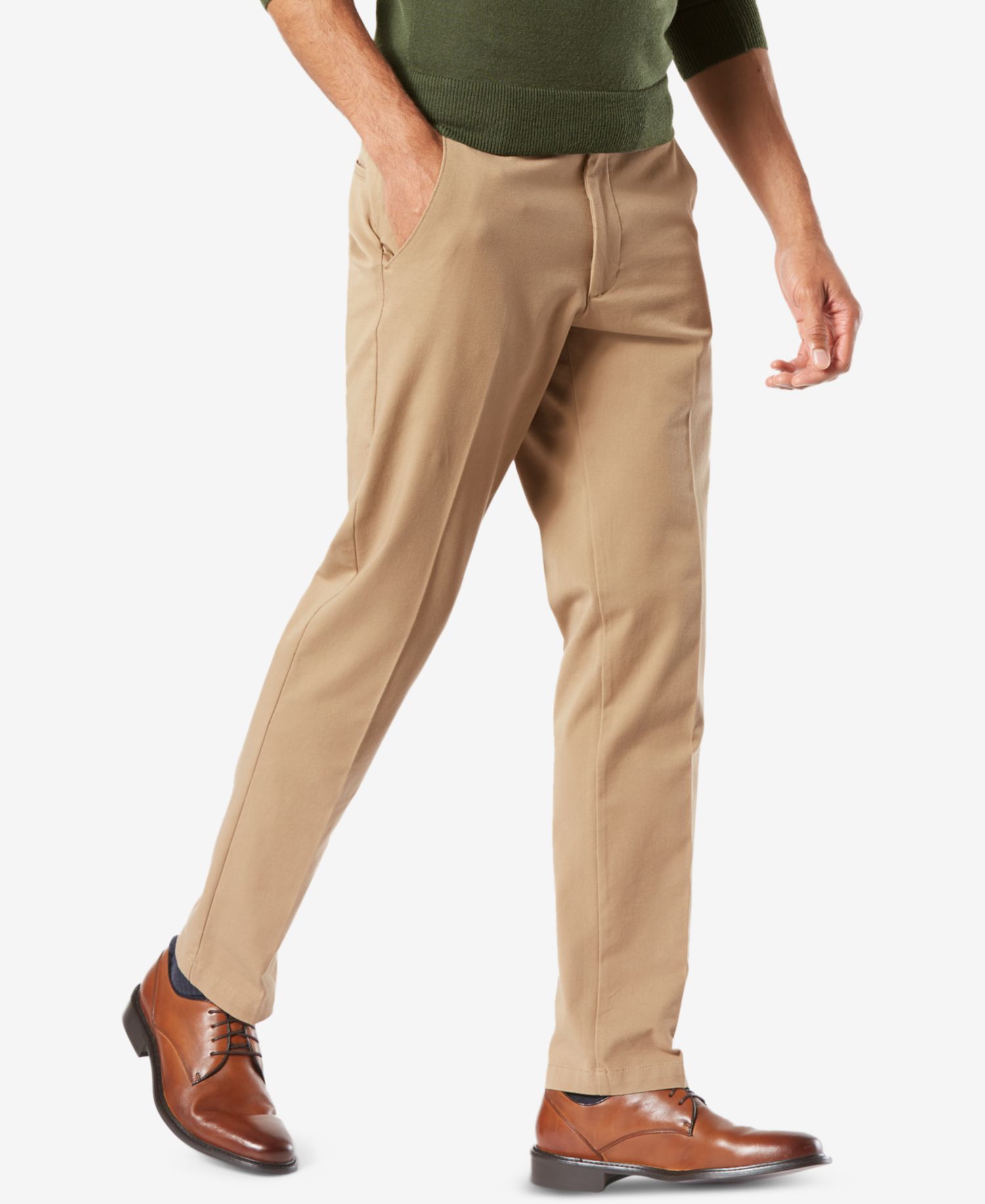 Men's Workday Smart 360 Flex Slim-Fit Khaki Stretch Pants