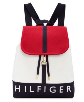 tommy hilfiger canvas backpack