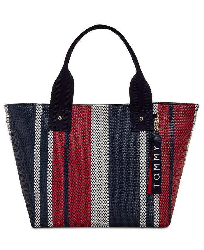 Tommy Hilfiger Classic Tommy Woven Tote - Macy's