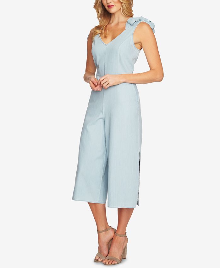 Cece Women's Pleated Jumpsuit Natural Size 0
