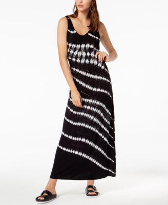 macy's black maxi dress