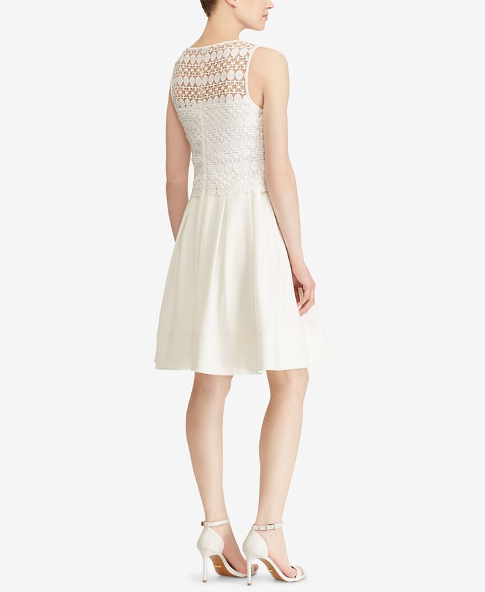 Lauren Ralph Lauren Fit & Flare Dress - Macy's