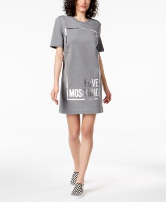 Love Moschino - Foil Graphic T-Shirt Dress