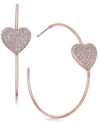 kate spade rose gold hoop earrings