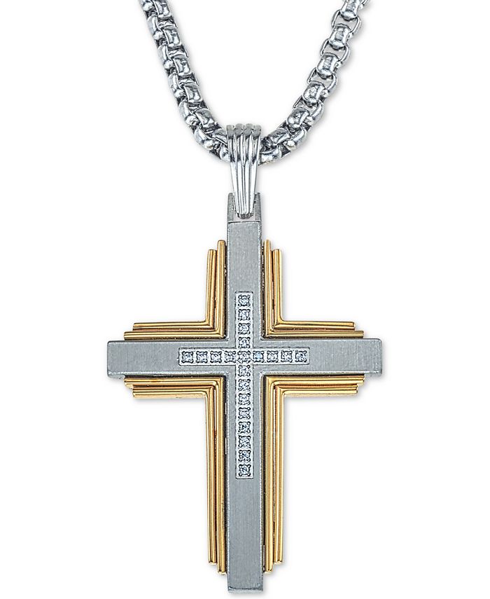 Esquire Men's Jewelry Diamond Cross 22