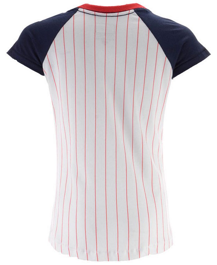 5th & Ocean Women's St. Louis Cardinals Pinstripe Glitter Raglan T-Shirt -  Macy's