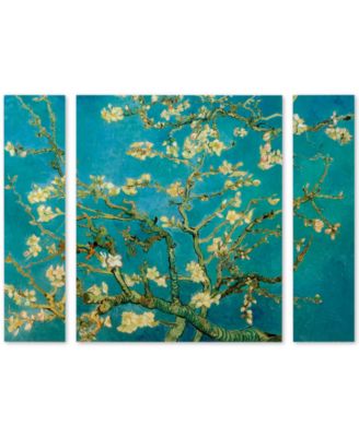 Trademark Global - Vincent van Gogh 'Almond Branches In Bloom' Large Multi-Panel Wall Art Set