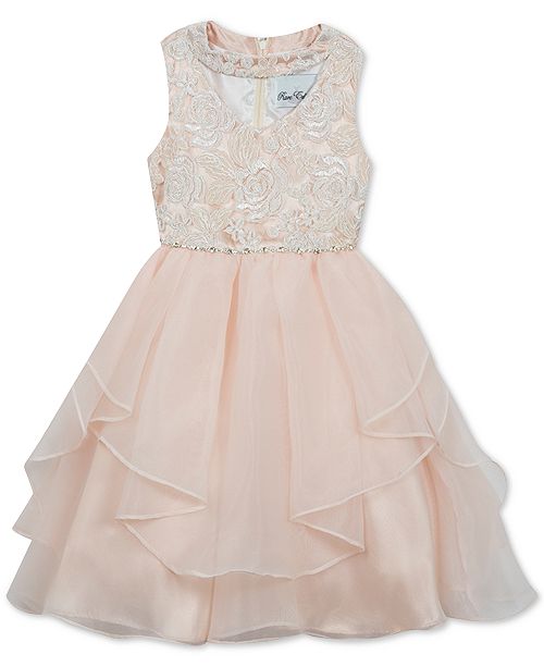 Rare Editions Toddler Girls Sequin Embroidered Dress & Reviews All