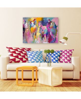 Richard Wallich 'Wild' Canvas Art - 35" x 47" x 2"