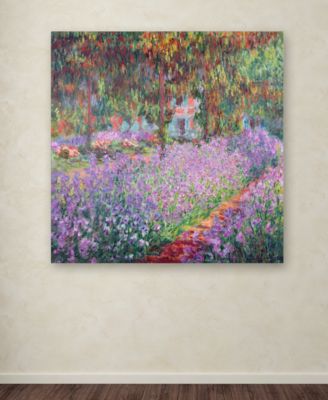 Claude Monet 'The Artist's Garden at Giverny' Canvas Wall Art, 24" x 24"