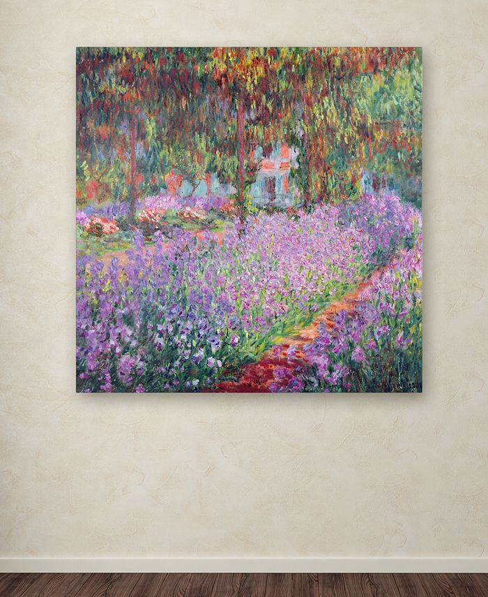 Trademark Global - Claude Monet 'The Artist's Garden at Giverny' Canvas Wall Art